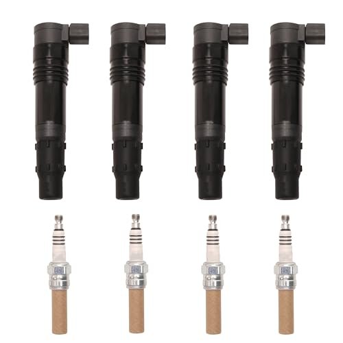 JAVOUKA 4pcs Ignition Coils & 4pcs Iridium Spark Plug...