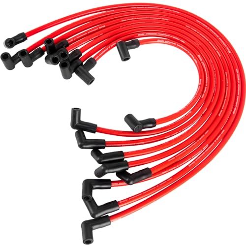 HOOTO High Performance 10.5mm Spark Plug Wires Set Fit...