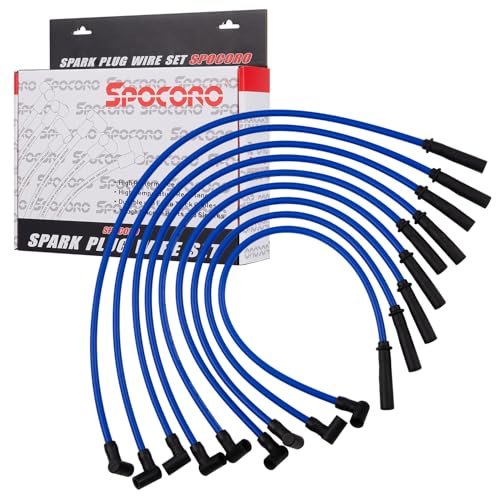 Spocoro 10.5mm High Performance Spark Plug Wires Set...