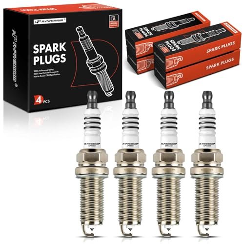 A-Premium Iridium Platinum Spark Plugs (Pack of 4)...