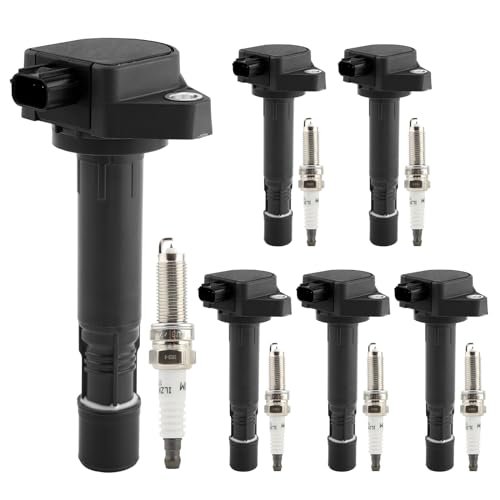 Ignition Coil Pack & Iridium Spark Plugs Set of 6...