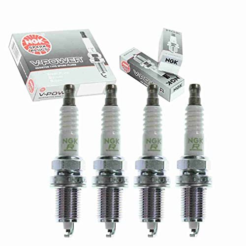 4 pc NGK V-Power Spark Plugs compatible with Honda...