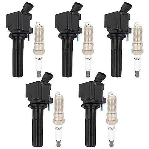 ECCPP UF497 5 ignition coils with 5 iridium Spark...