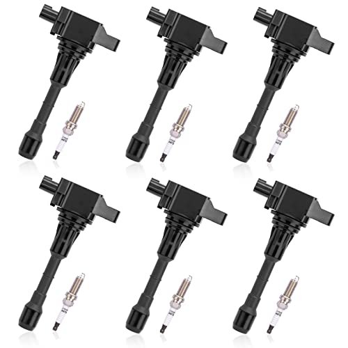 AULINK UF550 C1670 Ignition Coil Spark Plug 6 PCS For...