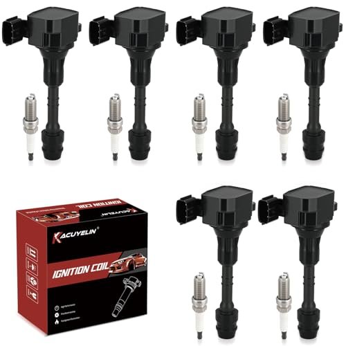 UF401 Ignition Coil Pack and Iridium Spark Plugs Set of...