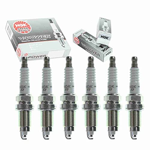 6 pc NGK V-Power Spark Plugs compatible with Jeep...