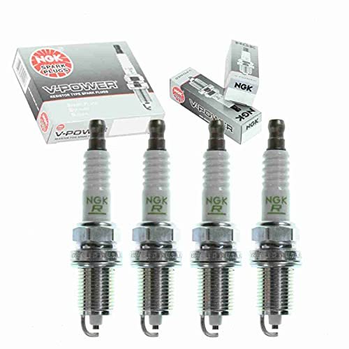 4 pc NGK V-Power Spark Plugs compatible with Jeep Compass...