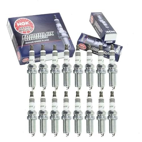 16 pc NGK Iridium IX Spark Plugs compatible with Jeep...