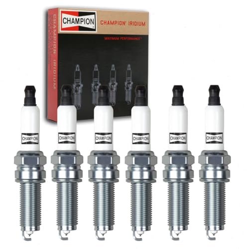 6 pc Champion Iridium Spark Plugs compatible with Jeep...