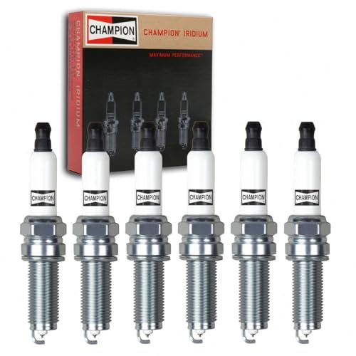 6 pc Champion Iridium Spark Plugs compatible with Jeep...