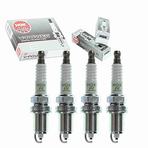 4 pc NGK V-Power Spark Plugs compatible with Jeep Patriot...