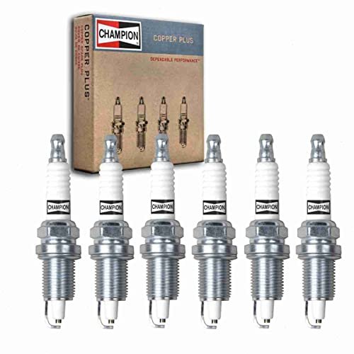 6 pc Champion Copper Plus Spark Plugs compatible with...