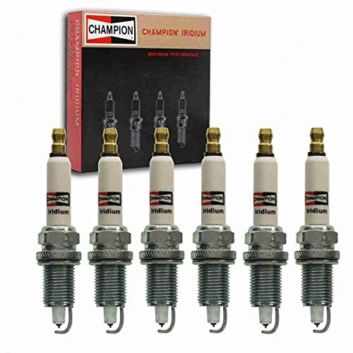 6 pc Champion Iridium Spark Plugs compatible with Jeep TJ...