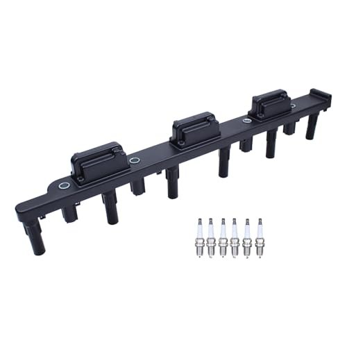 MOTOKU Ignition Coil and Spark Plug for Jeep TJ 4.0...