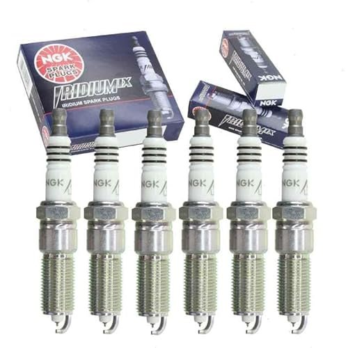 6 pc NGK Iridium IX Spark Plugs compatible with Jeep...