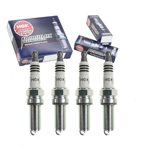 4 pc NGK Iridium IX Spark Plugs compatible with Kia...