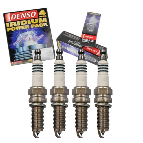 4 pc DENSO Iridium Power Spark Plugs compatible with Kia...