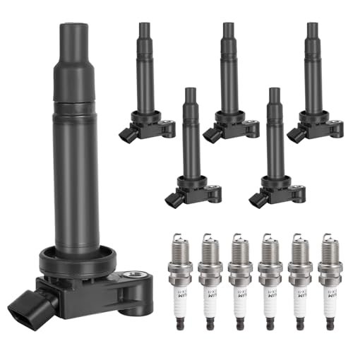 Ignition Coil Pack & Spark Plugs Compatible with V6 3.0...