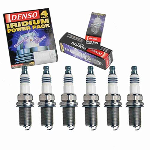 6 pc DENSO Iridium Power Spark Plugs compatible with...