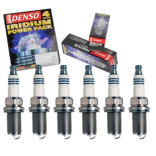 6 pc DENSO Iridium Power Spark Plugs compatible with...