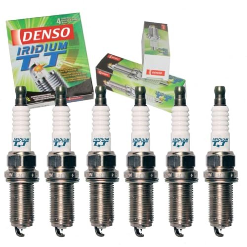 6 pc DENSO Iridium TT Spark Plugs compatible with Lexus...