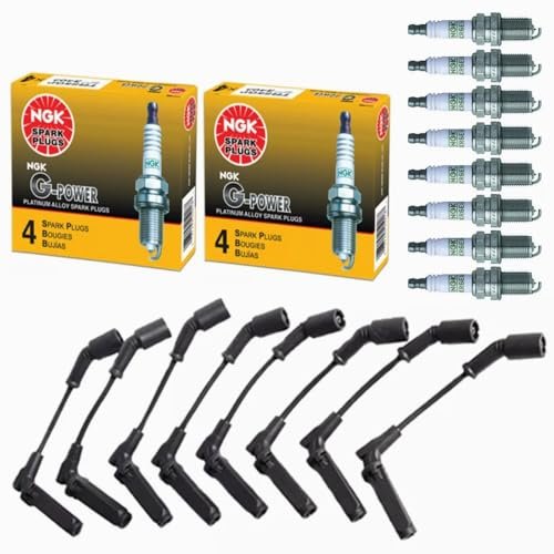 HIKARU PARTS Wires Set & NGK Spark Plug Compatible with...