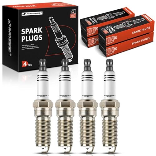 A-Premium Iridium & Platinum Spark Plugs Compatible with...