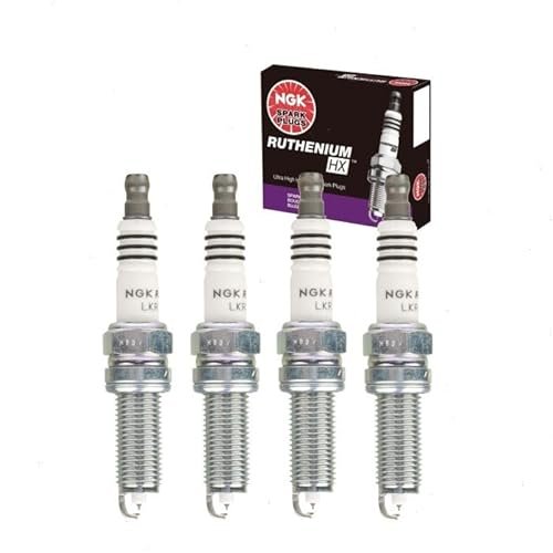 4 pc NGK Ruthenium HX Spark Plugs compatible with...
