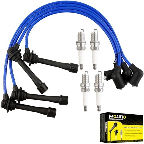 MOAUTO Set of 4 PCS Iridium Spark Plugs 54058 RC-EUX065...