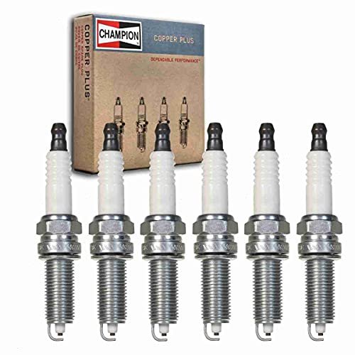 6 pc Champion Copper Plus Spark Plugs compatible with...