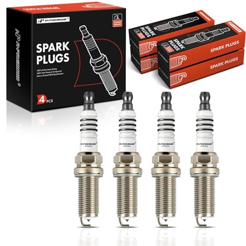 A-Premium Double Iridium Spark Plugs Compatible with...