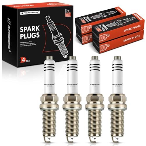 A-Premium Iridium Platinum Spark Plugs Compatible with...