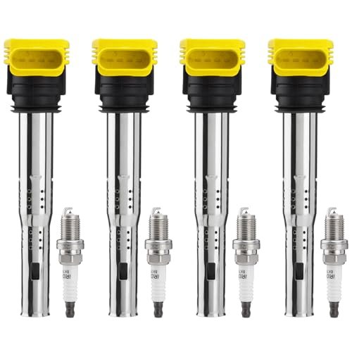 Ignition Coil Packs UF529 & Spark Plugs 4644, Compatible...