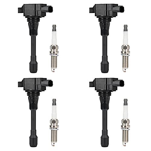 4Pcs UF549 Ignition Coil Pack and 9029 Iridium Spark Plug...
