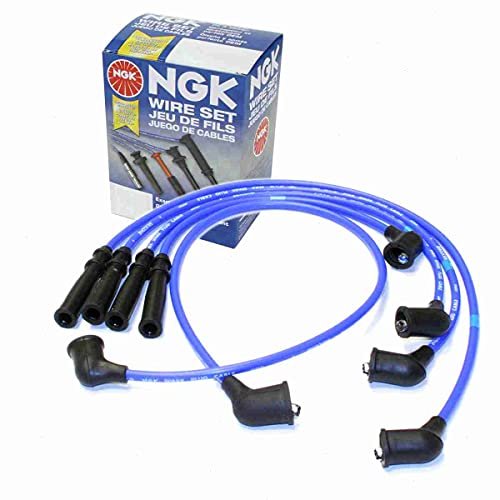 NGK Spark Plug Wire Set Compatible with Nissan D21 2.4L...