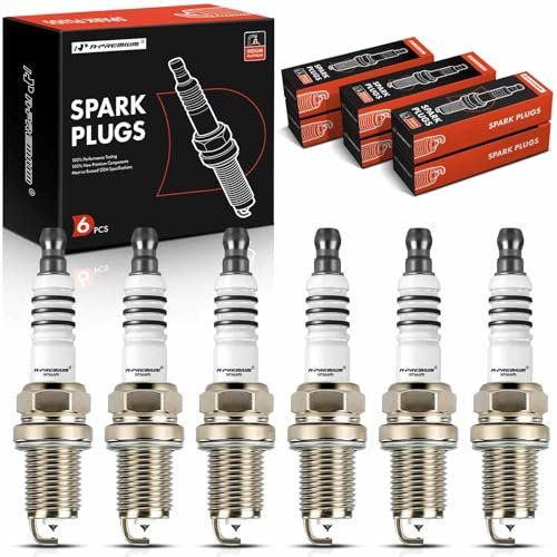 A-Premium Iridium Platinum Spark Plugs Compatible with...