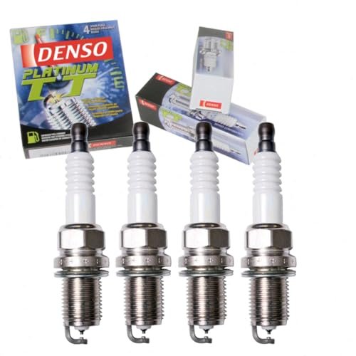 4 pc DENSO Platinum TT Spark Plugs compatible with Toyota...