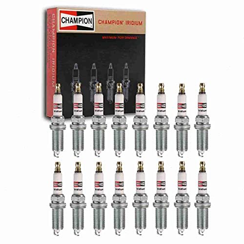 16 pc Champion Iridium Spark Plugs compatible with Ram...