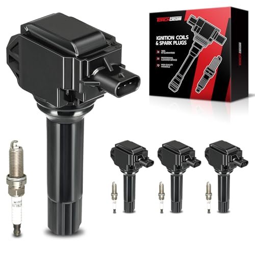 Torchbeam Set of 4 UF710 Ignition Coil Pack and Double...