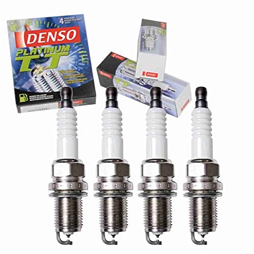4 pc DENSO Platinum TT Spark Plugs compatible with Scion...