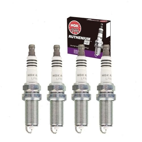 4 pc NGK Ruthenium HX Spark Plugs compatible with Subaru...