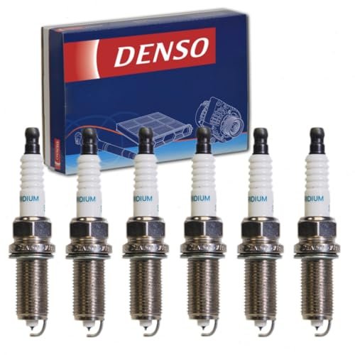 6 pc DENSO Iridium Long Life Spark Plugs compatible with...