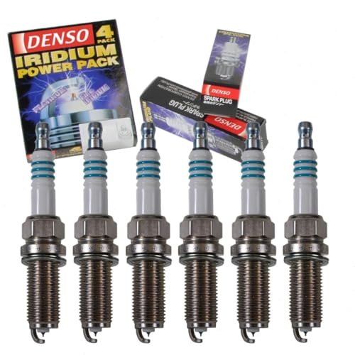 6 pc DENSO Iridium Power Spark Plugs compatible with...