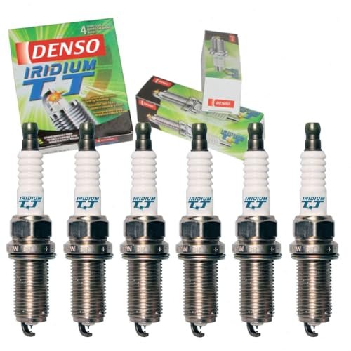 6 pc DENSO Iridium TT Spark Plugs compatible with Toyota...