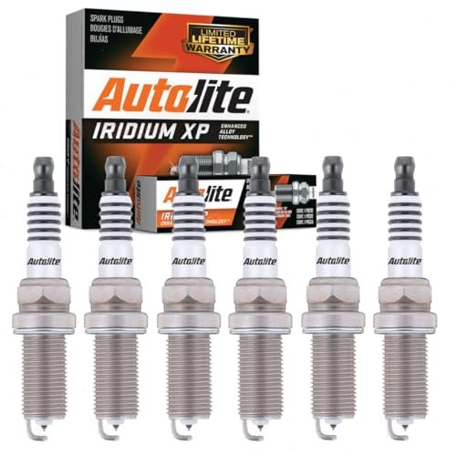 6 pc Autolite Iridium XP Spark Plugs compatible with...