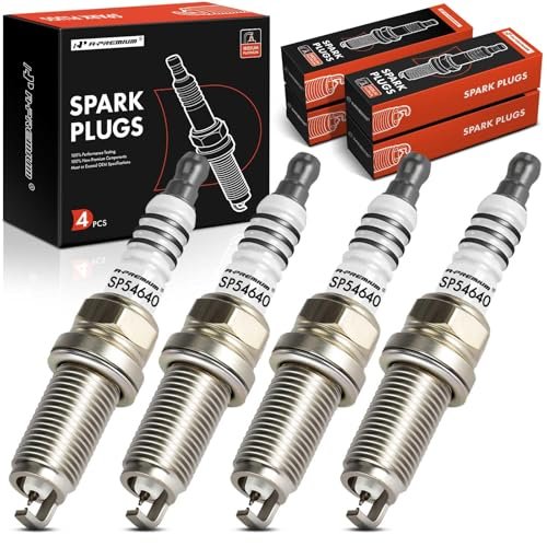 A-Premium 4 Packs Iridium Spark Plugs Compatible with...