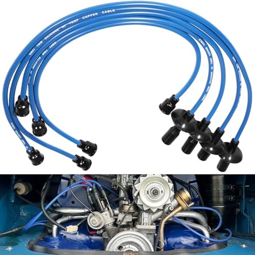 7mm Blue Silicone Ignition Plug Wires Set, 00-9407-0 Spark...