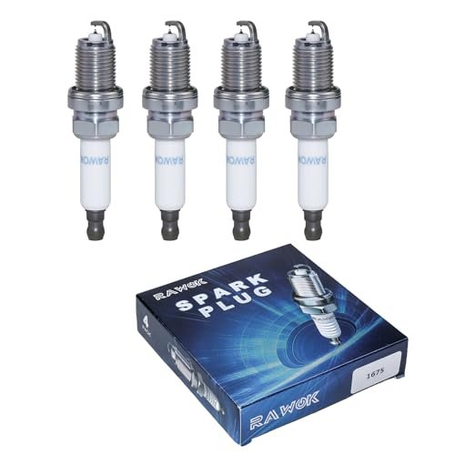 RAWOK Double Iridium Spark Plugs Compatible with Chevy...