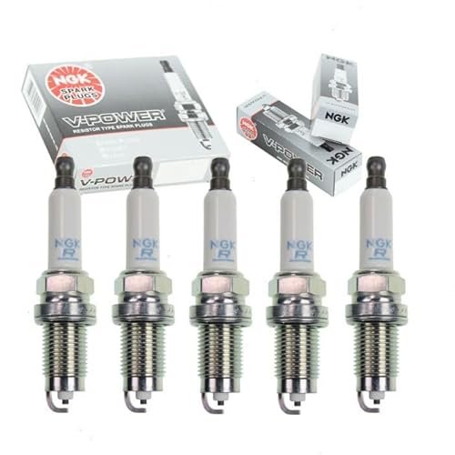 5 pc NGK V-Power Spark Plugs compatible with Volkswagen...