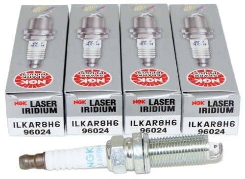 NGK 96024 ILKAR8H6 Iridium Spark Plug, Pack of 4